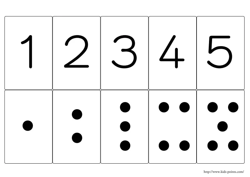 数学的センスを高めるフラッシュカード「ドッツ①」