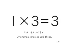 「1×3」カード