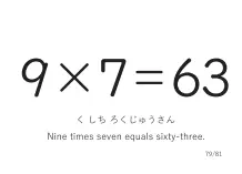 「9×7」カード