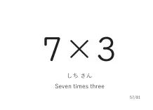 「7×3」カード