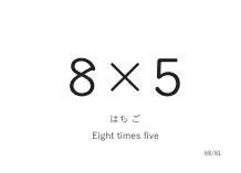 「8×5」カード