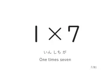 「1×7」カード