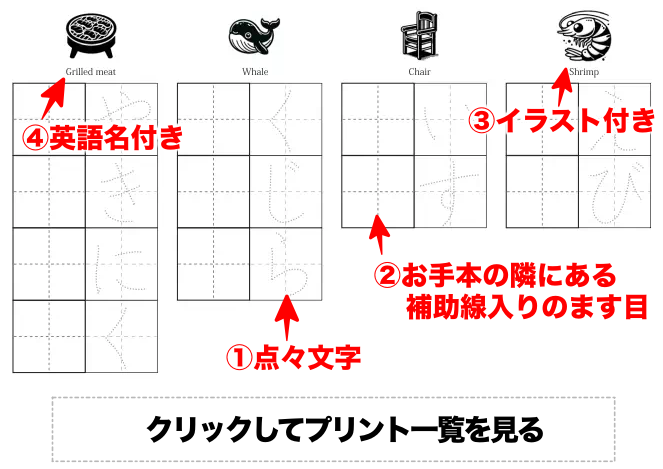 なぞり書き（単語）