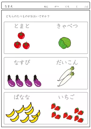 かずを比べる問題(A)