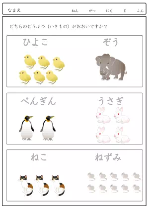 かずを比べる問題(C)