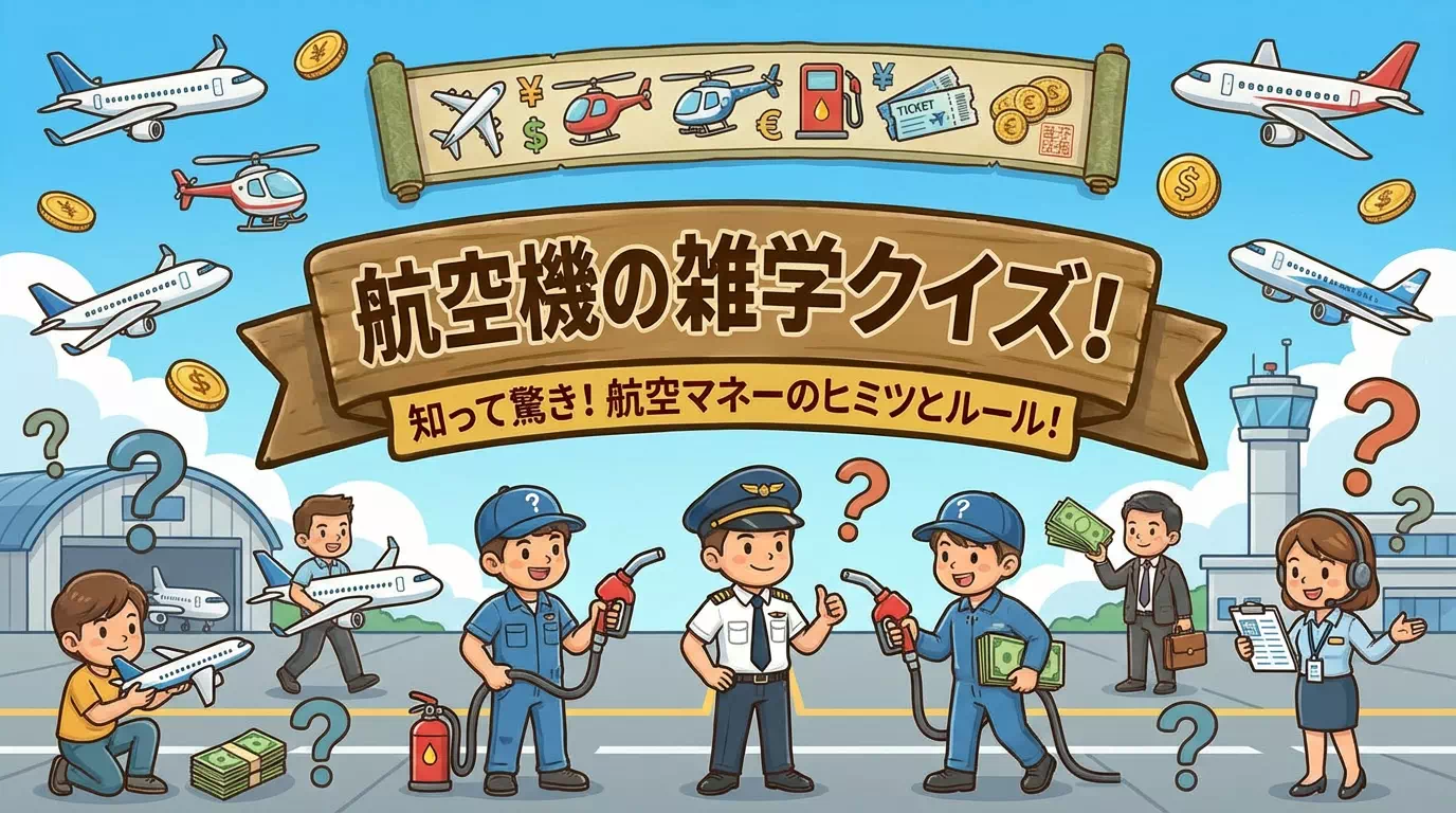 飛行機に関する雑学クイズ