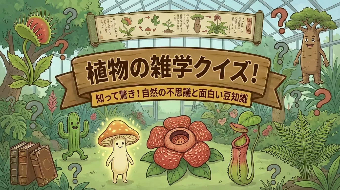 植物に関する雑学クイズ