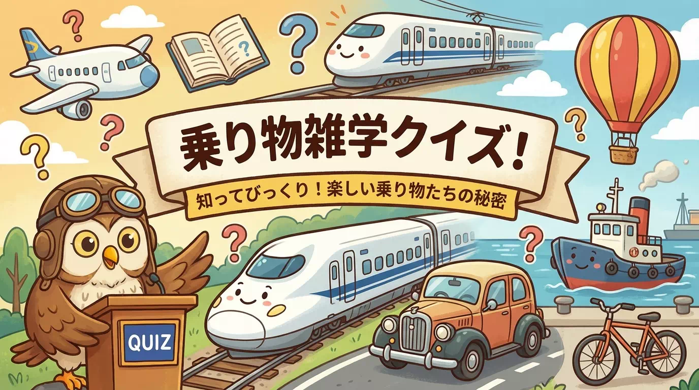 乗り物の雑学クイズ