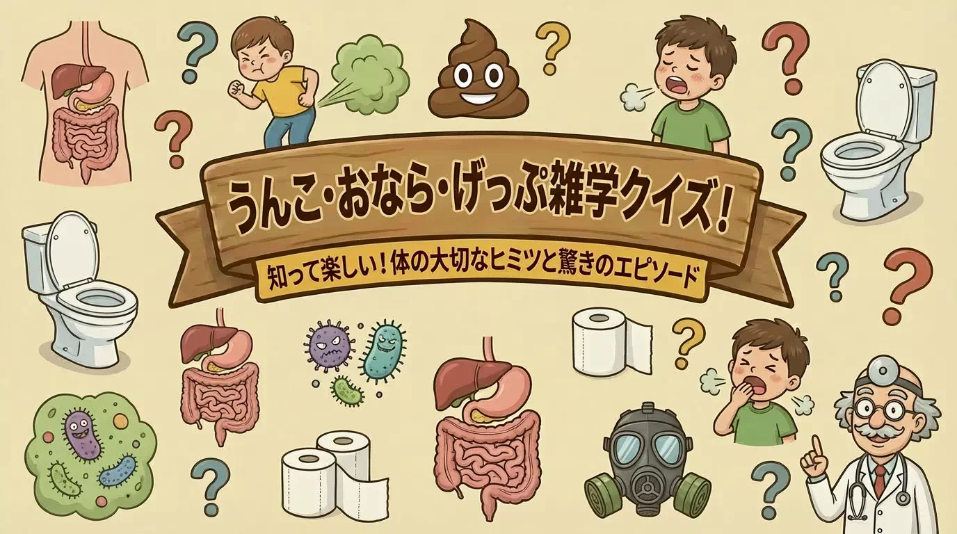 うんこやおならに関する雑学クイズ