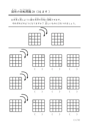 図形の2回転問題（16ます）A